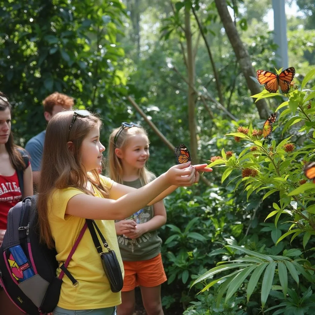 Tour educativo en jardín